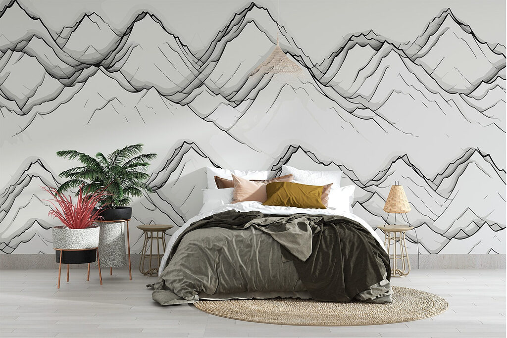 Drawing of mountains