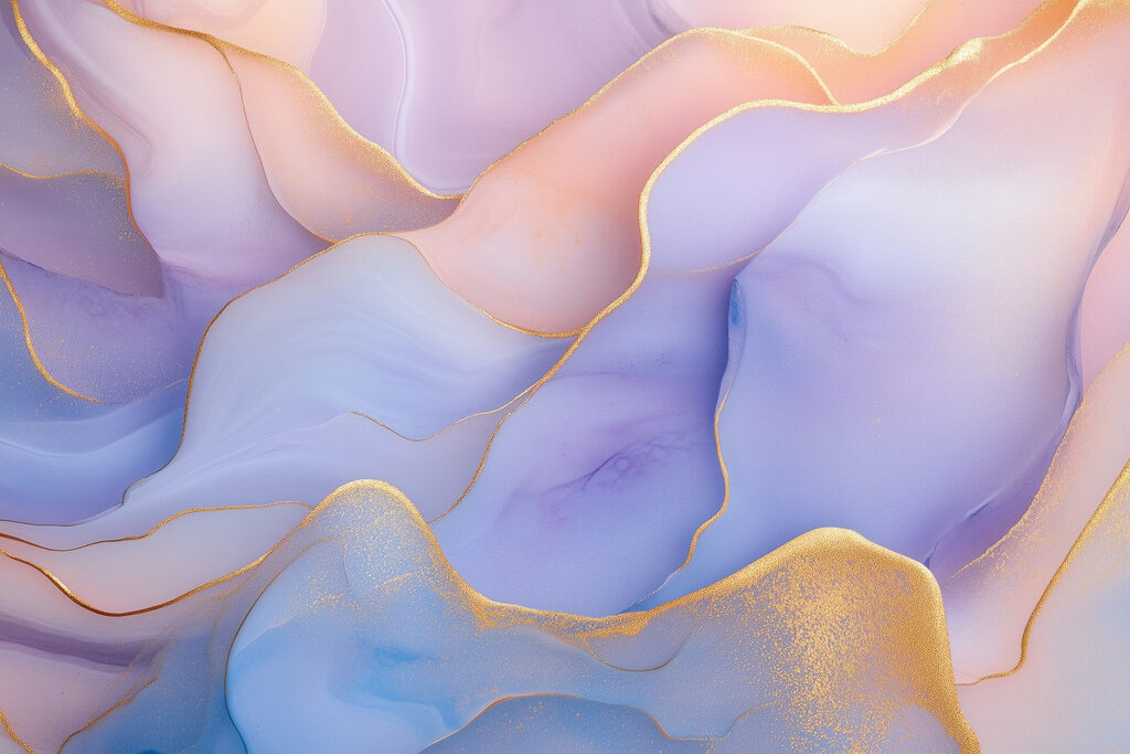 Close up of a painting