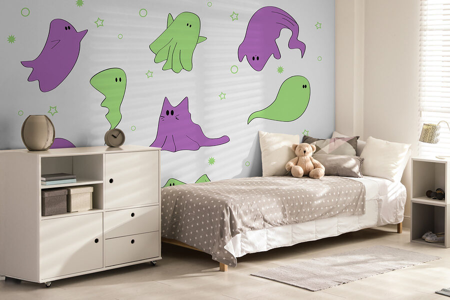 Set di fantasmi a cartoni animati