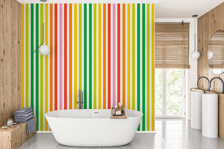 Carta da parati Sfondo a righe colorate con molte linee verticali - immagine 2