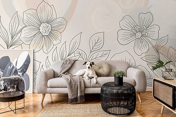 Disegno di fiori e foglie Disegno di fiori e foglie