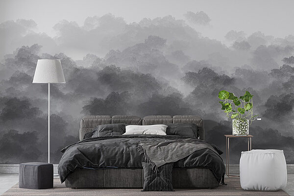Immagine in bianco e nero di nuvole Immagine in bianco e nero di nuvole