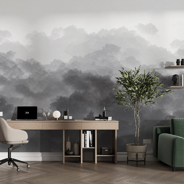 Immagine in bianco e nero di nuvole Immagine in bianco e nero di nuvole