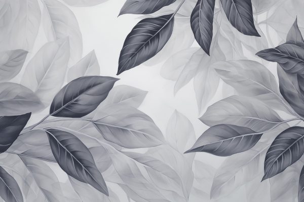 L'eleganza dei motivi monocromatici a foglie L'eleganza dei motivi monocromatici a foglie