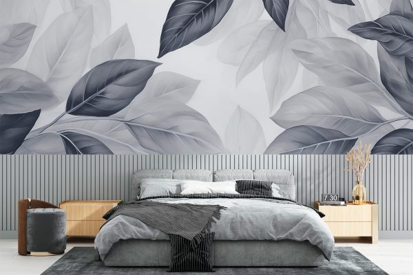 L'eleganza dei motivi monocromatici a foglie L'eleganza dei motivi monocromatici a foglie