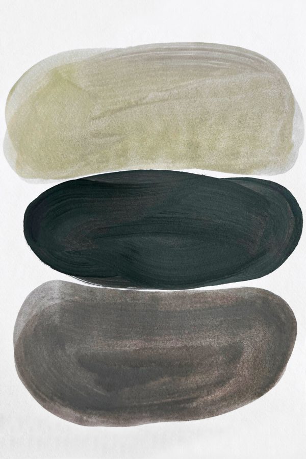 Group of ovals painted in different colors Group of ovals painted in different colors