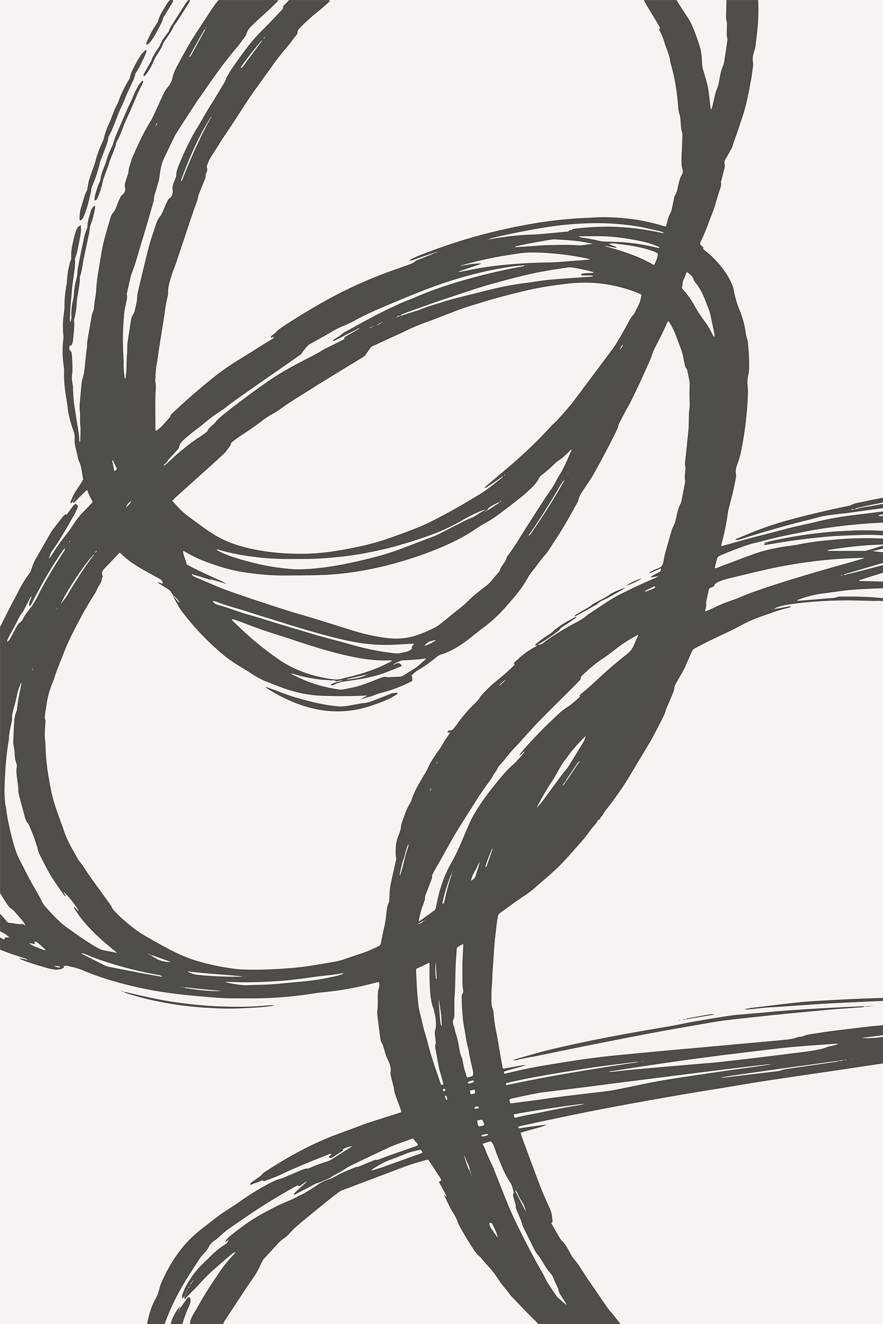 Black and white drawing of circles