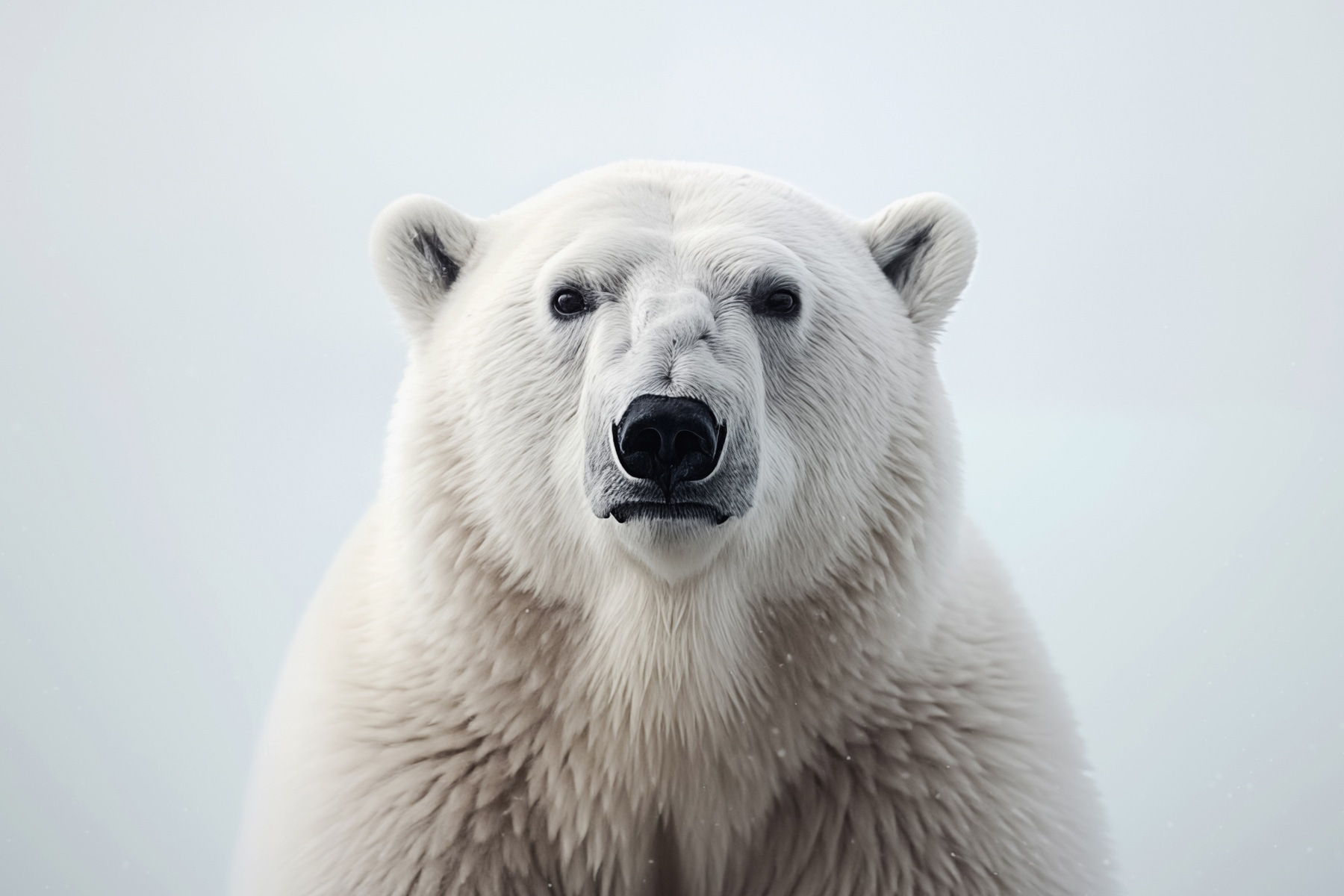 Polar bear looking at the camera Polar bear looking at the camera