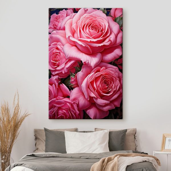 Quadri Mazzo di rose rosa (COD: s41406) Quadri Quadri Mazzo di rose rosa (COD: s41406)