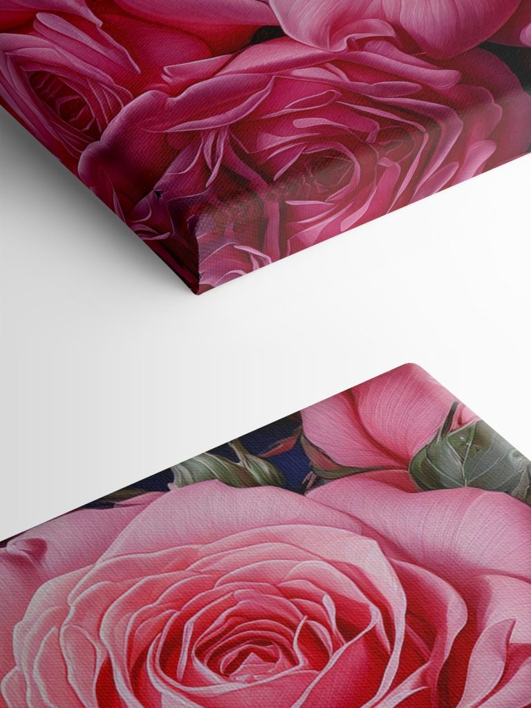 Group of pink roses