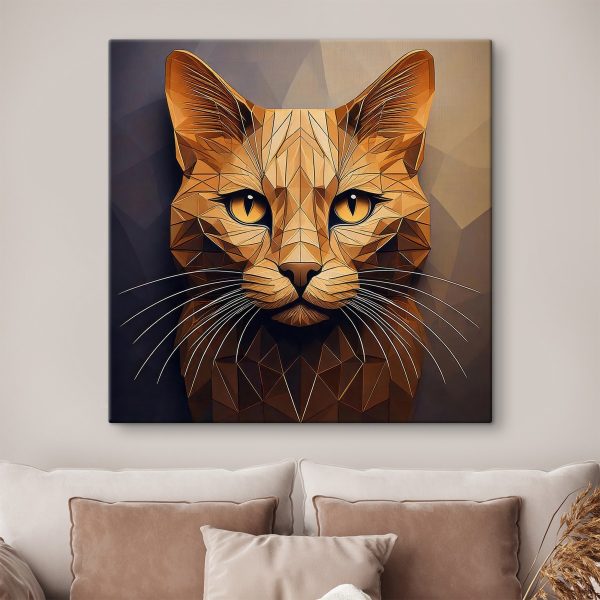 Quadri Gatto con un design low poly (COD: s41409) Quadri Quadri Gatto con un design low poly (COD: s41409)