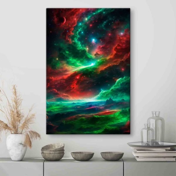 Quadri Nuvole colorate e stelle nel cielo (COD: s35827) Quadri Quadri Nuvole colorate e stelle nel cielo (COD: s35827)