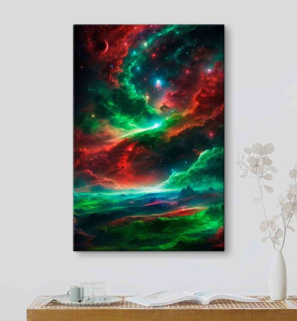 Colorful clouds and stars in the sky Colorful clouds and stars in the sky