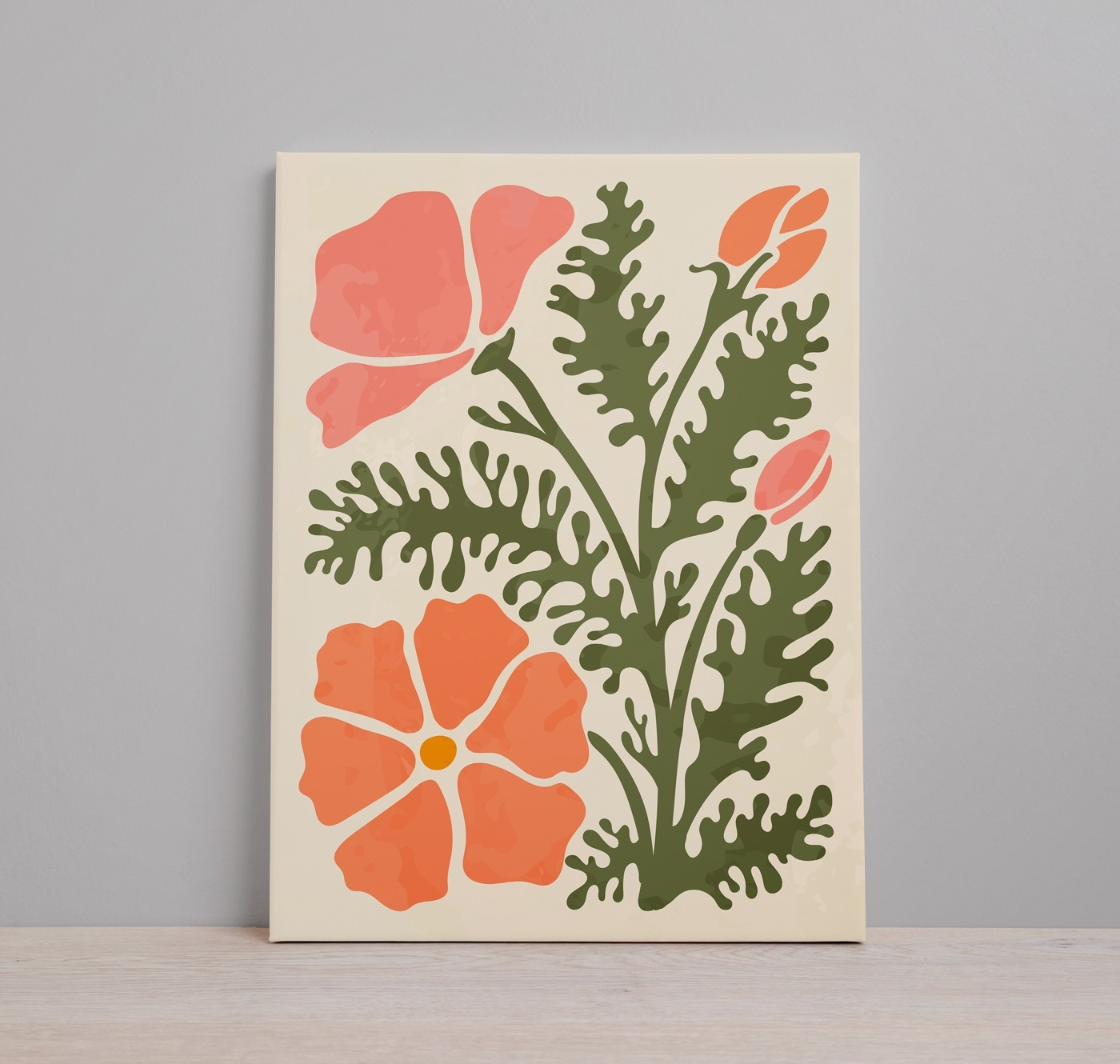 Blooms in Coral Harmony Blooms in Coral Harmony