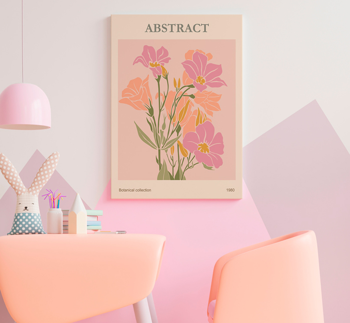 Vintage Botanical Elegance, 1980