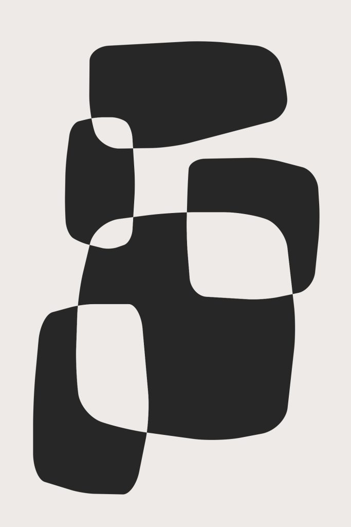 Black and white image of squares