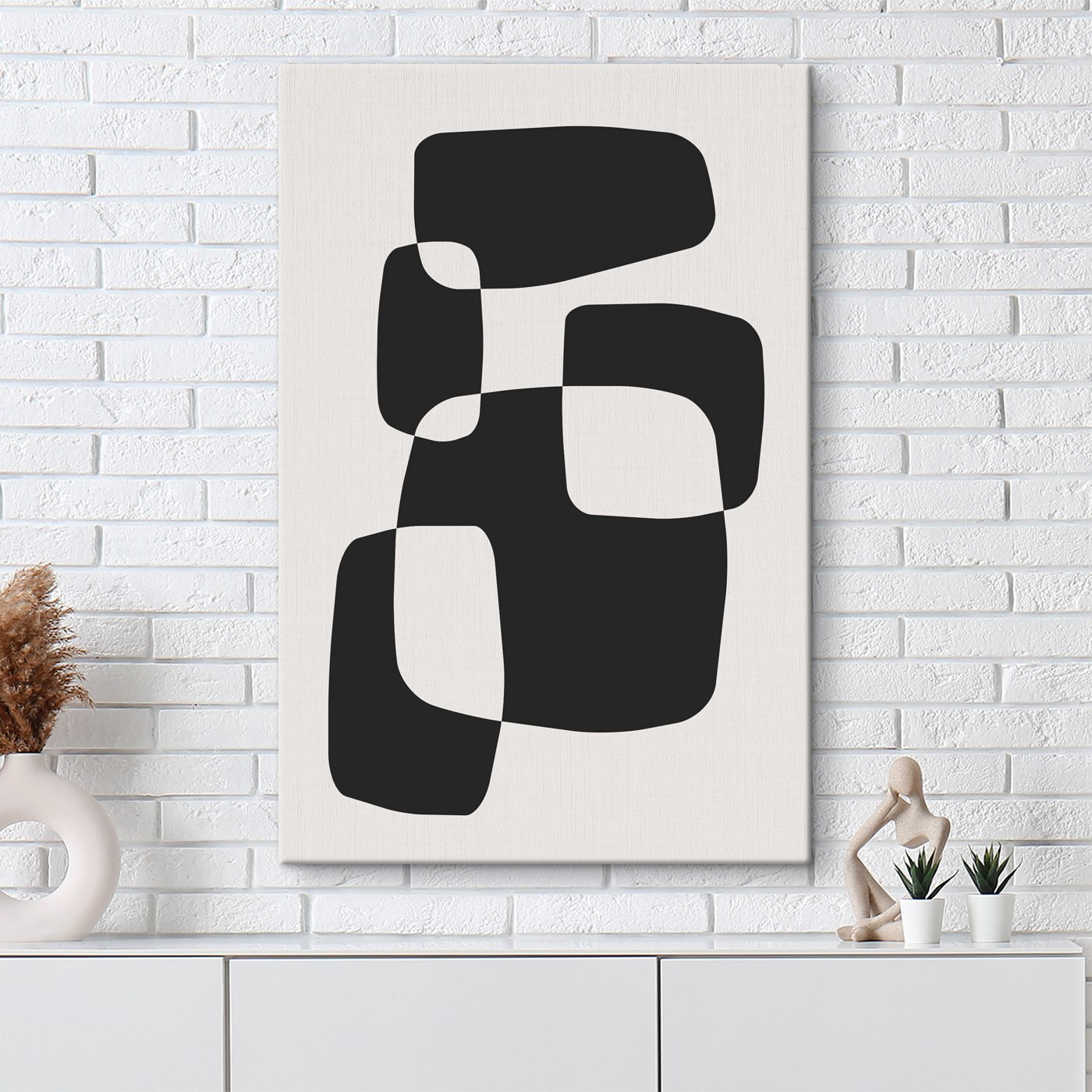 Black and white image of squares
