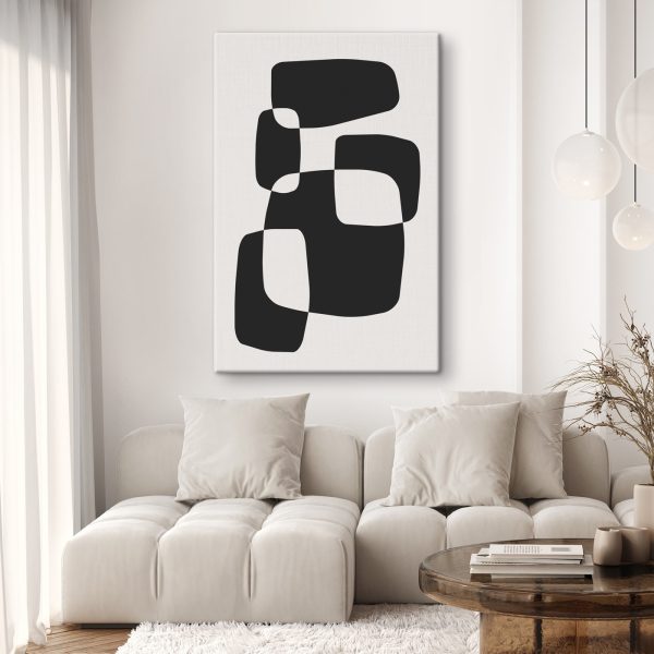 Black and white image of squares