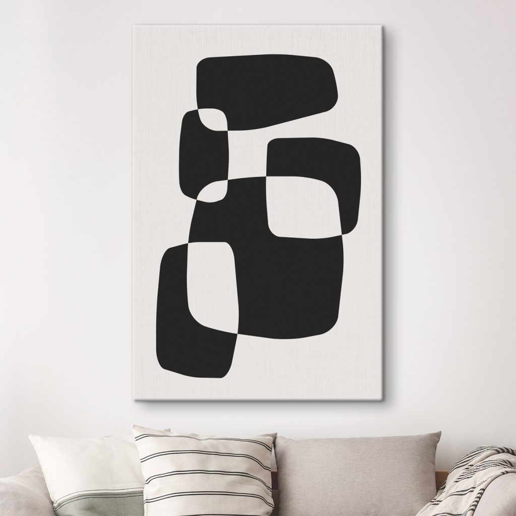 Black and white image of squares
