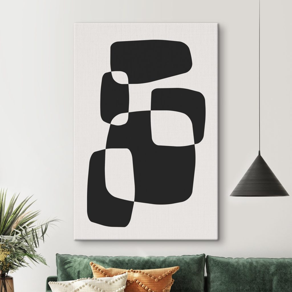 Black and white image of squares
