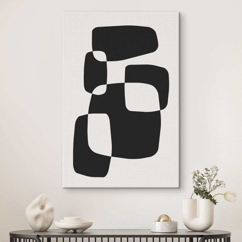 Black and white image of squares