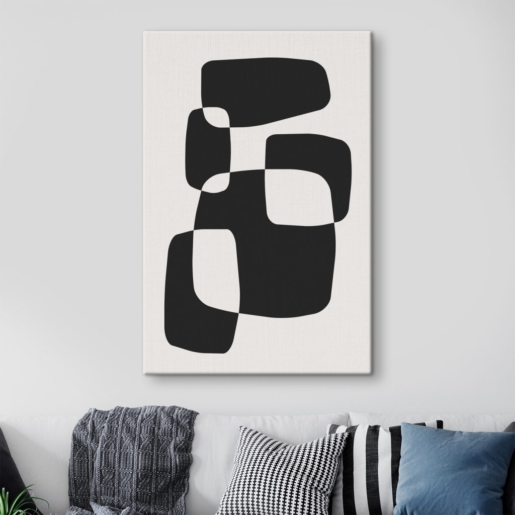 Black and white image of squares