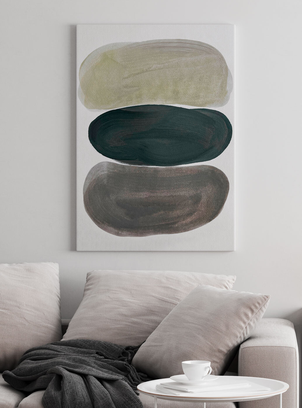 Group of ovals painted in different colors Group of ovals painted in different colors