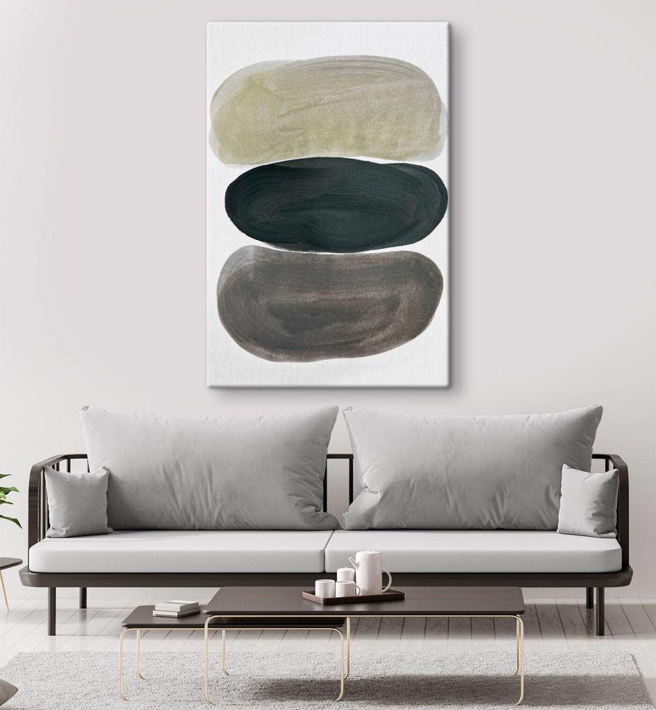 Group of ovals painted in different colors Group of ovals painted in different colors