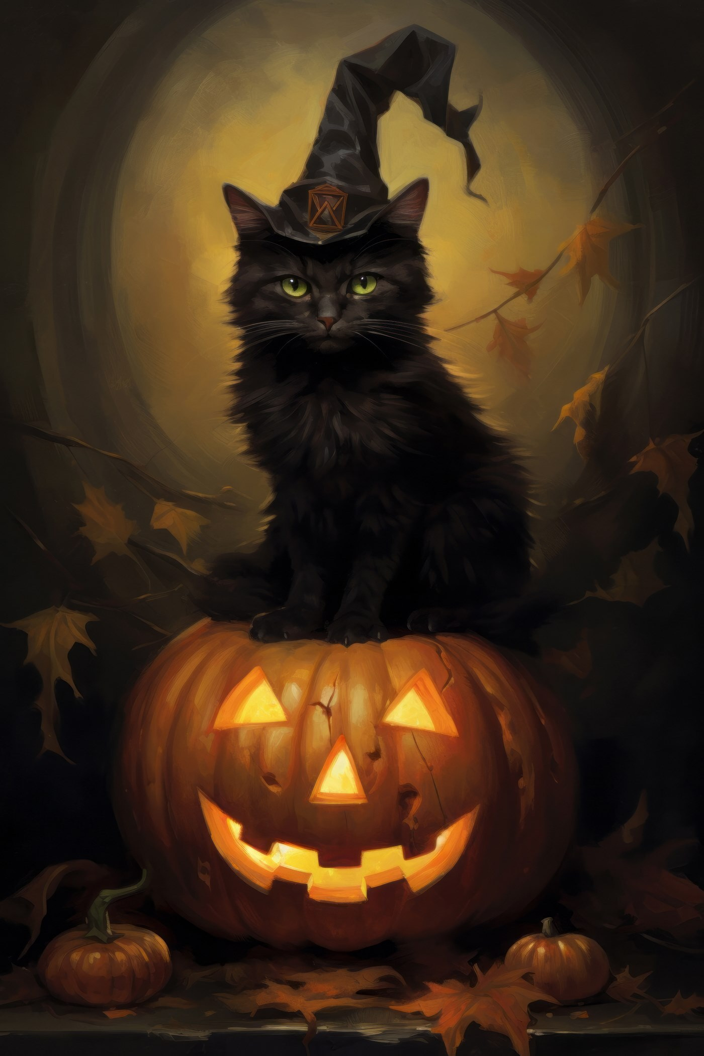 Cat sitting on a pumpkin Cat sitting on a pumpkin