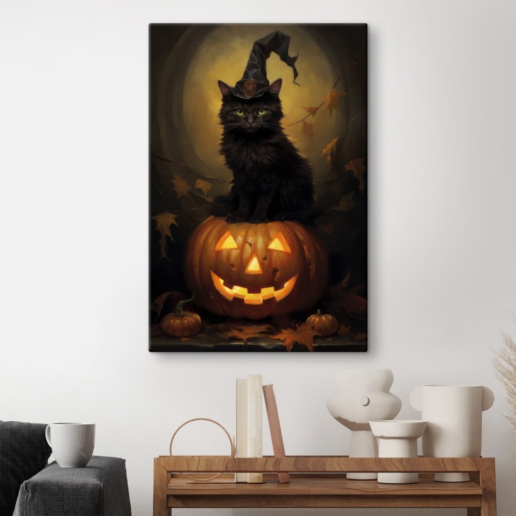 Cat sitting on a pumpkin Cat sitting on a pumpkin