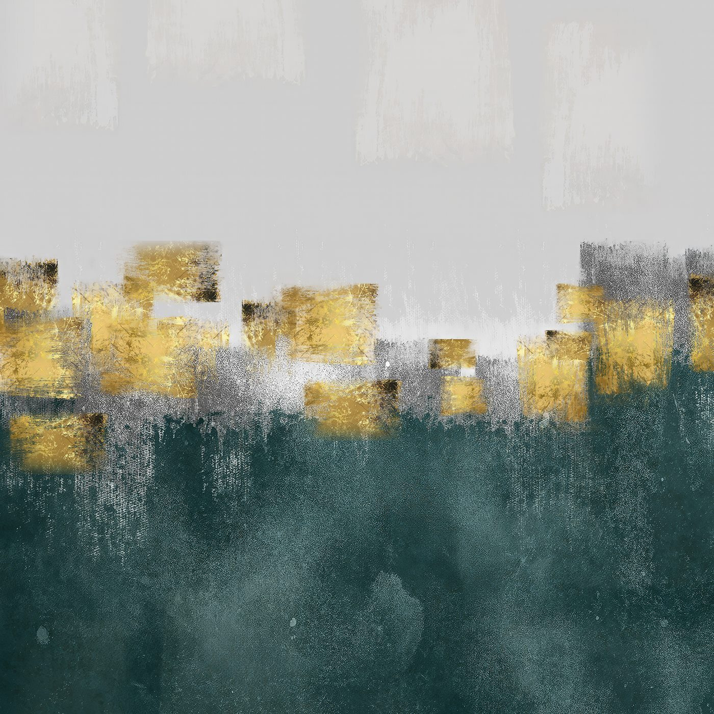 Painting of a city Painting of a city