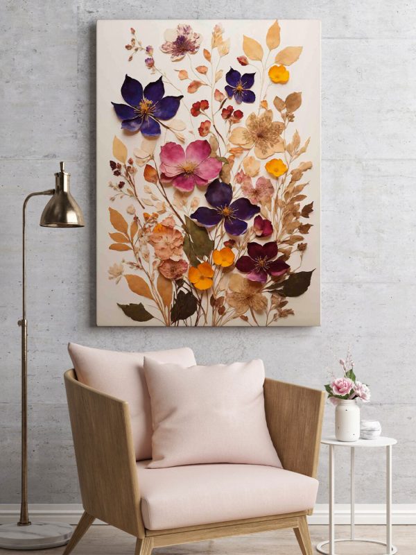 Quadri Quadri Composizione di fiori e foglie (COD: s36052)