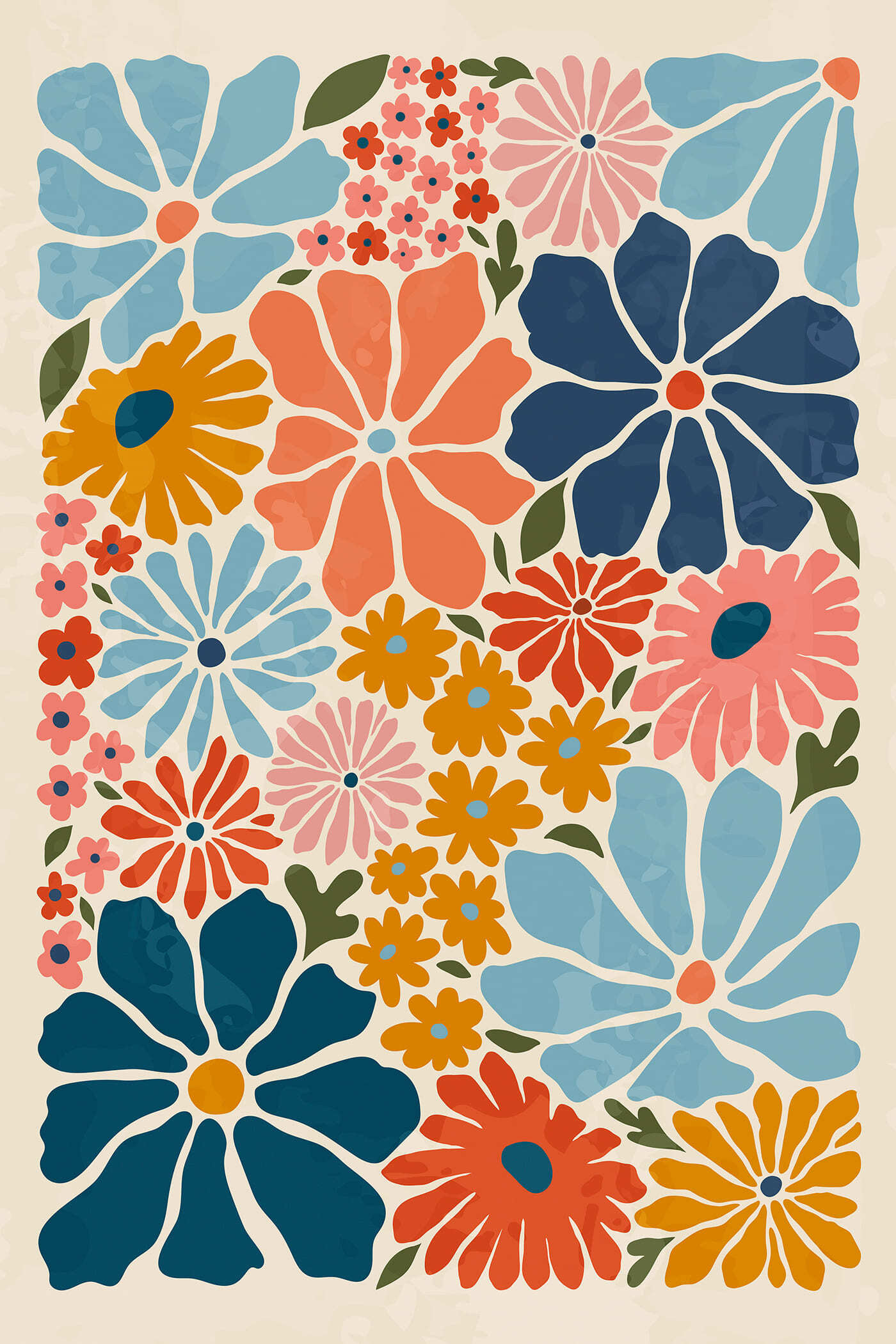 Colorful flower pattern Colorful flower pattern