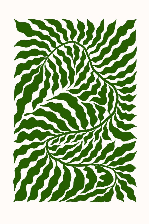 Green and white pattern