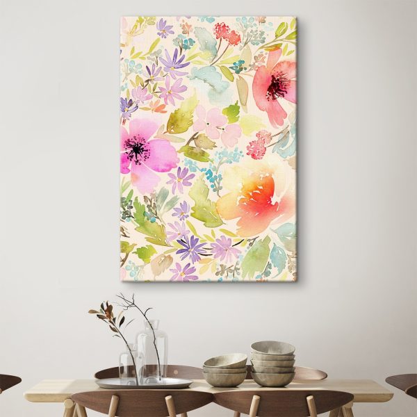 Watercolor painting of flowers