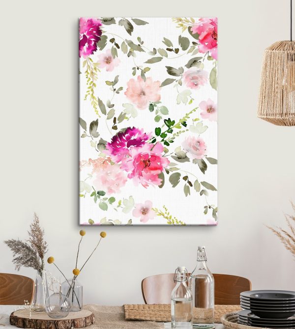 Watercolor painting of flowers
