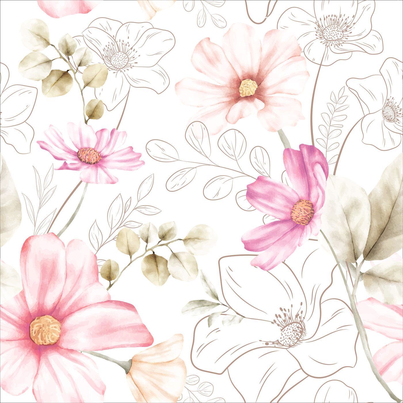 Soft Pastels in Floral Harmony Soft Pastels in Floral Harmony