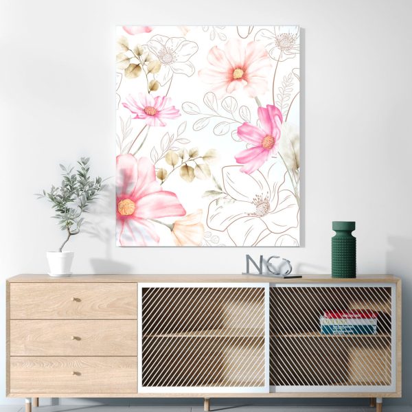 Quadri Quadri Pastelli tenui in armonia floreale (COD: s36114)