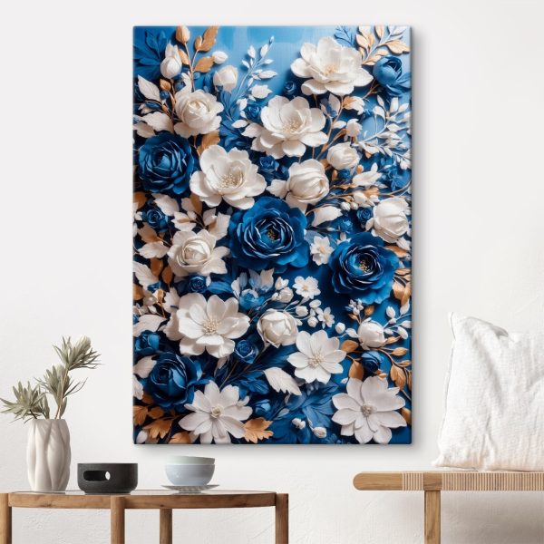 Quadri Fiori blu e bianchi (COD: s36126) Quadri Quadri Fiori blu e bianchi (COD: s36126)