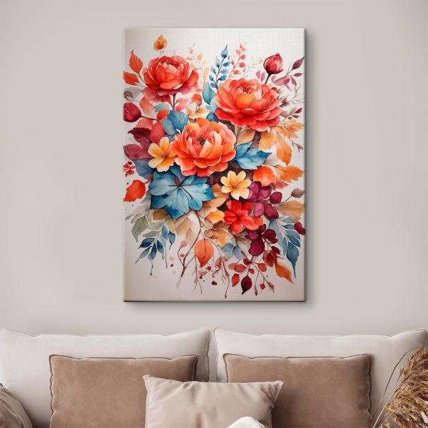 Quadri Quadri Dipinti di fiori e foglie (COD: s36127)