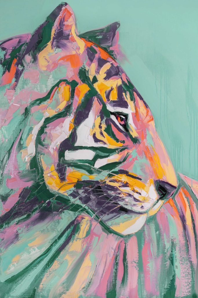 Painting of a tiger Painting of a tiger
