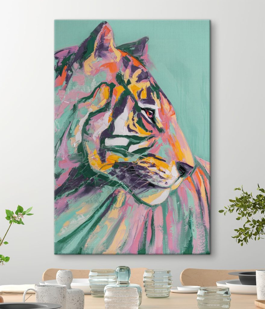 Painting of a tiger Painting of a tiger