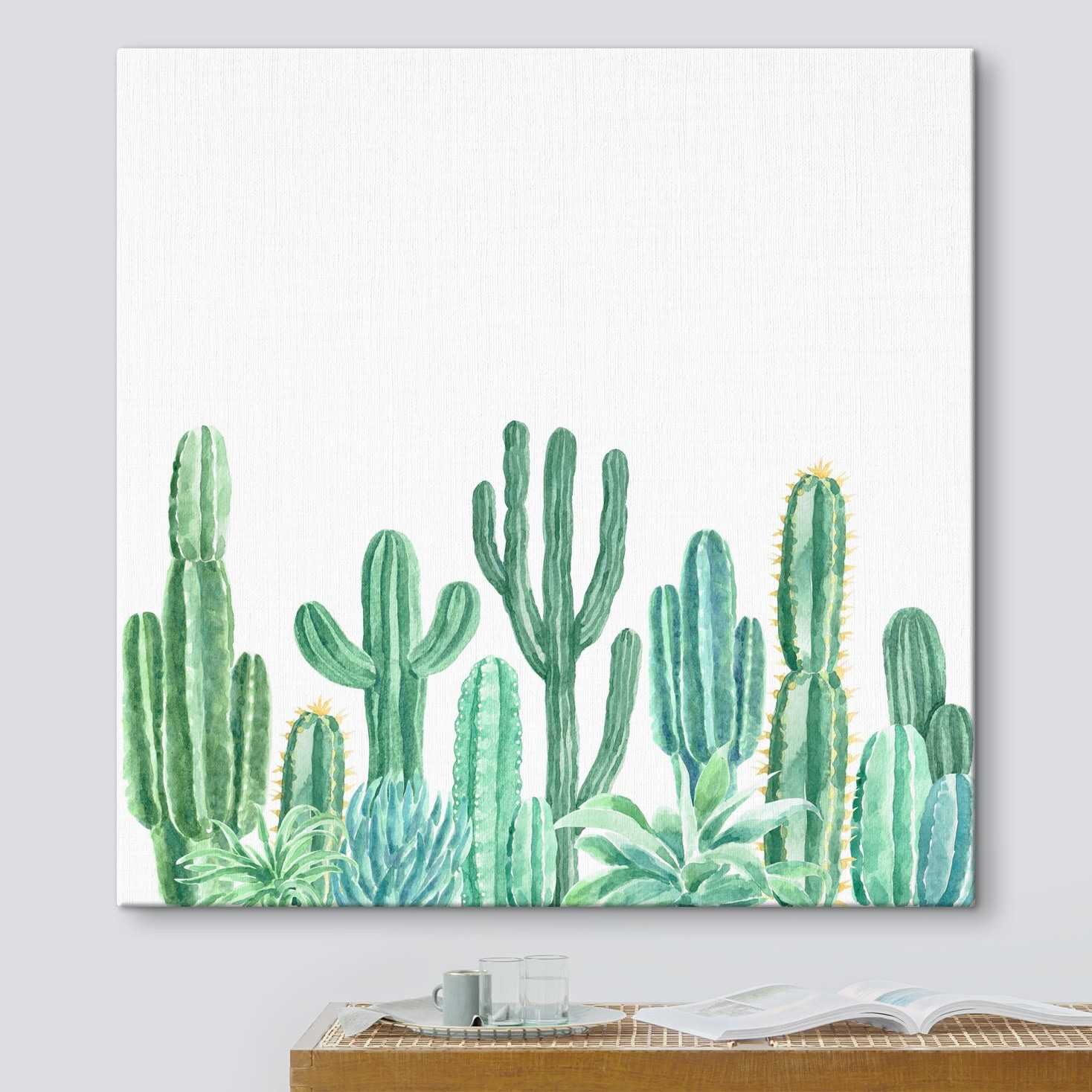 Group of cactuses and succulents Group of cactuses and succulents