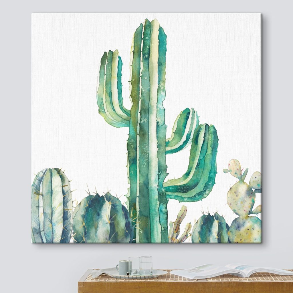 Watercolor of a cactus