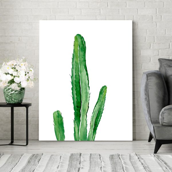 Quadri Quadri Cactus verde con lunghi steli (COD: s36258)
