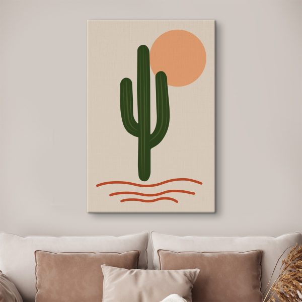 Quadri Quadri Cactus con il sole alle spalle (COD: s36260)