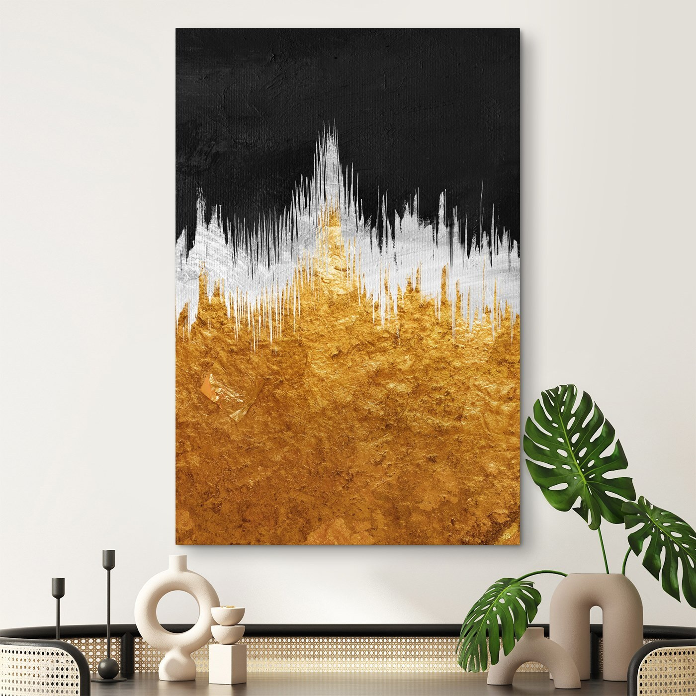 Contrast of Ebony and Topaz