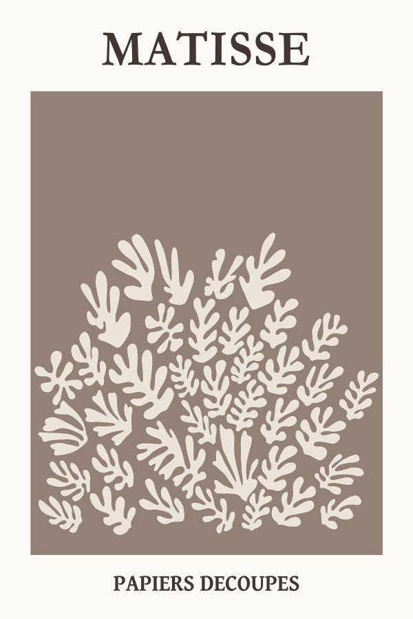 White and brown background with leaves White and brown background with leaves