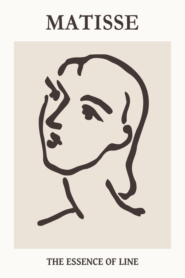 Drawing of a woman's face Drawing of a woman's face