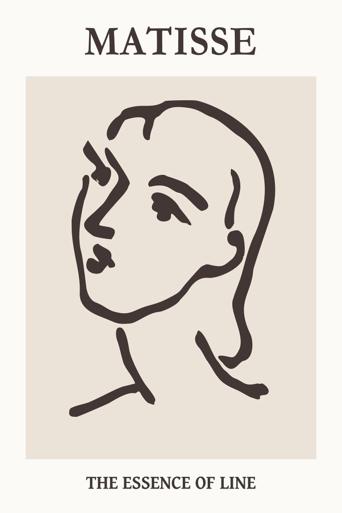 Drawing of a woman's face Drawing of a woman's face